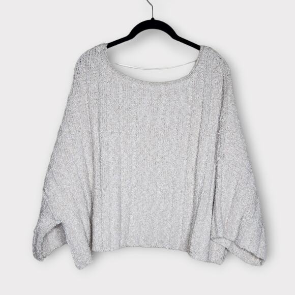 Free People Good Day Cropped Sweater Cream Women’s XS - Picture 8 of 9